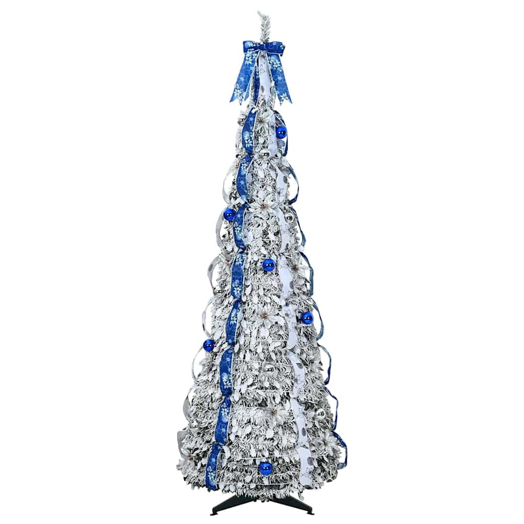 vidaXL Artificial Christmas Tree White 210 cm PVC
