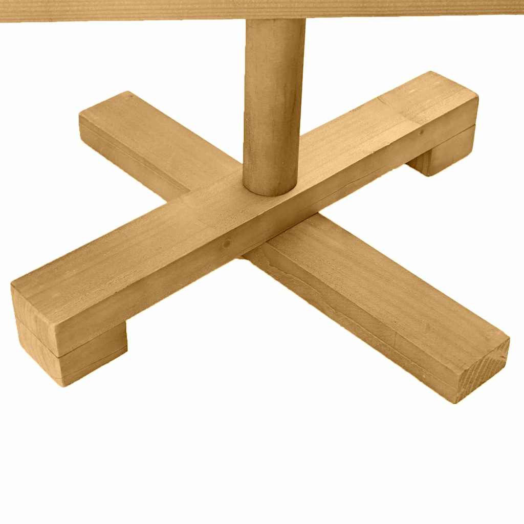 vidaXL Wooden Christmas Tree KOTKA Solid Pine Wood - Brown - 60 cm