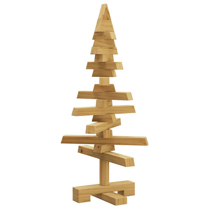 vidaXL Wooden Christmas Tree KOTKA Solid Pine Wood - Brown - 60 cm