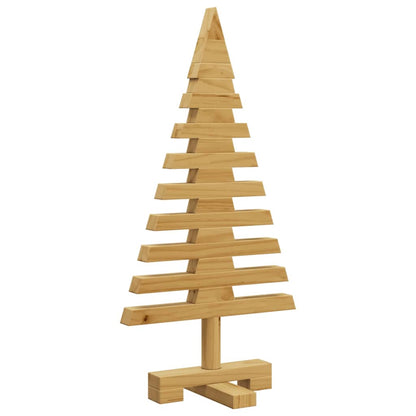 vidaXL Wooden Christmas Tree KOTKA Solid Pine Wood - Brown - 60 cm