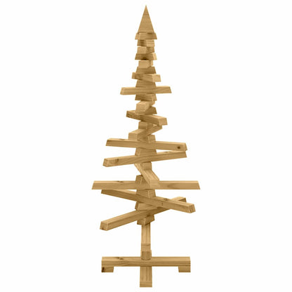 vidaXL Wooden Christmas Tree KOTKA Solid Pine Wood - Brown - 90 cm