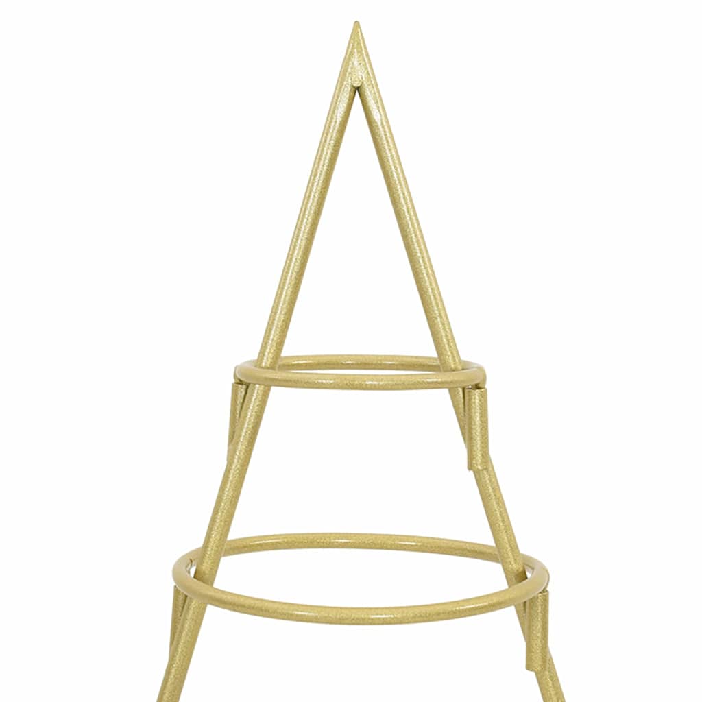 vidaXL Metal Christmas Tree with Stand Gold 60 cm Powder-coated steel