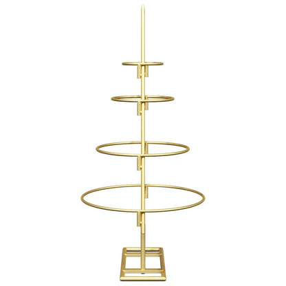 vidaXL Metal Christmas Tree with Stand Gold 60 cm Powder-coated steel