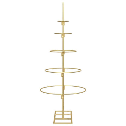 vidaXL Metal Christmas Tree with Stand Gold 90 cm Powder-coated steel
