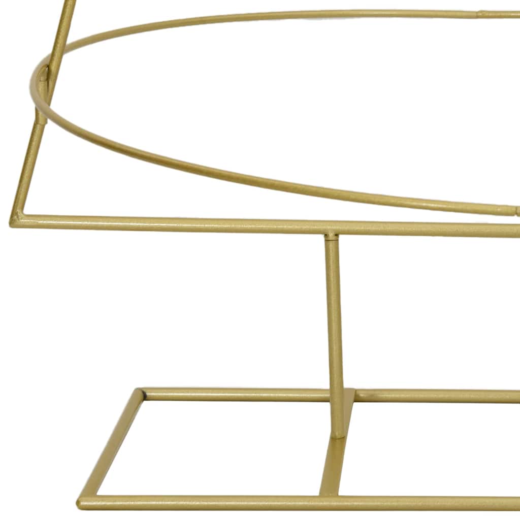 vidaXL Metal Christmas Tree with Stand Gold 148 cm Powder-coated steel