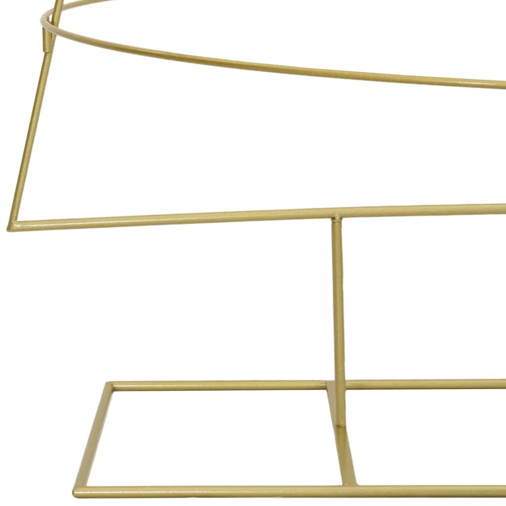 vidaXL Metal Christmas Tree with Stand Gold 209 cm Powder-coated steel