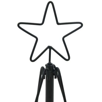 vidaXL Christmas Cone Tree with Stand Black 90 cm Steel