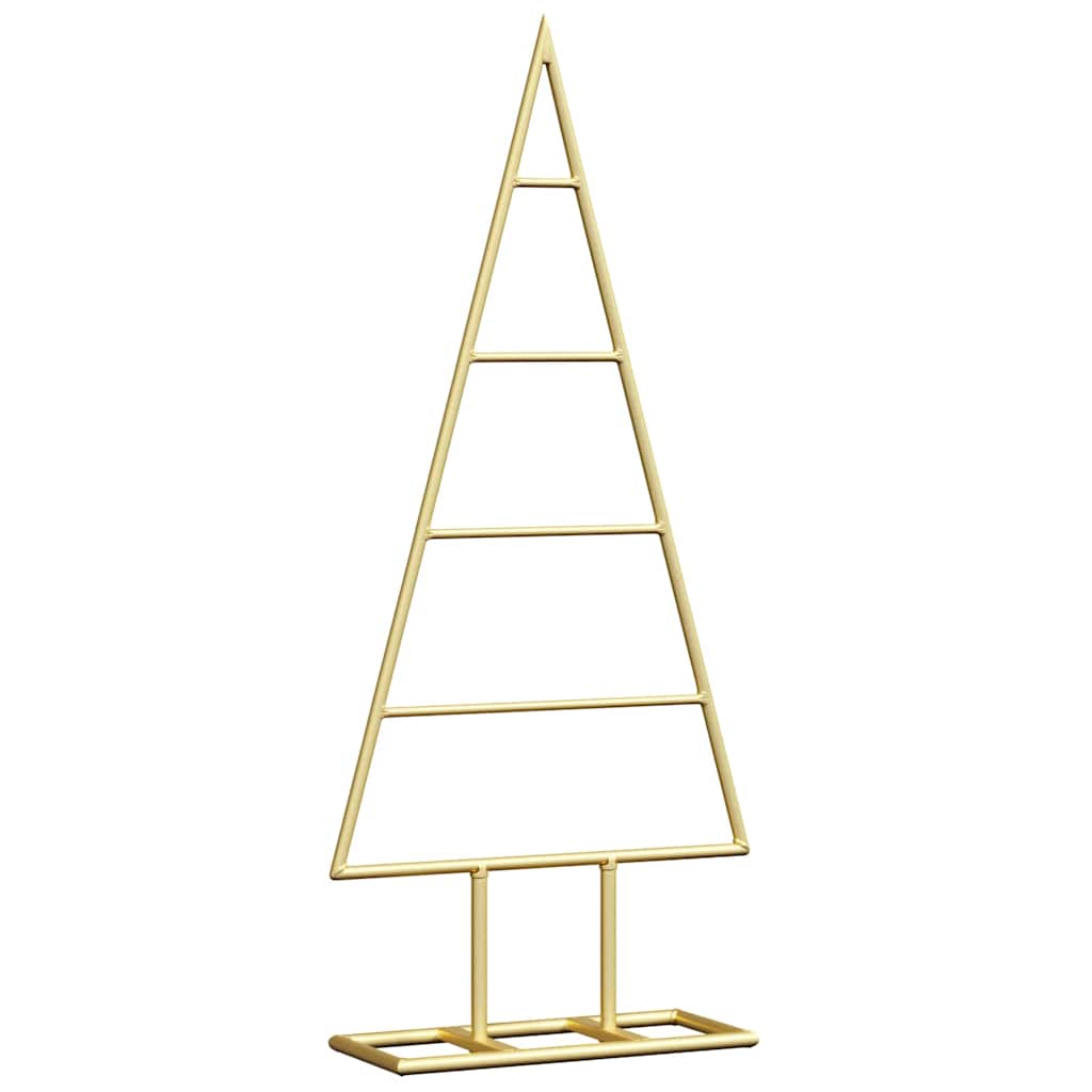 vidaXL Metal Christmas Tree Gold 60 cm Powder-coated steel