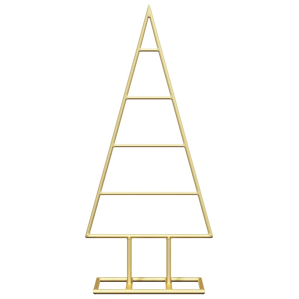 vidaXL Metal Christmas Tree Gold 60 cm Powder-coated steel