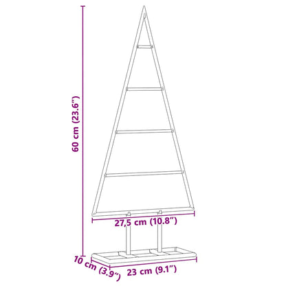 vidaXL Metal Christmas Tree Gold 60 cm Powder-coated steel