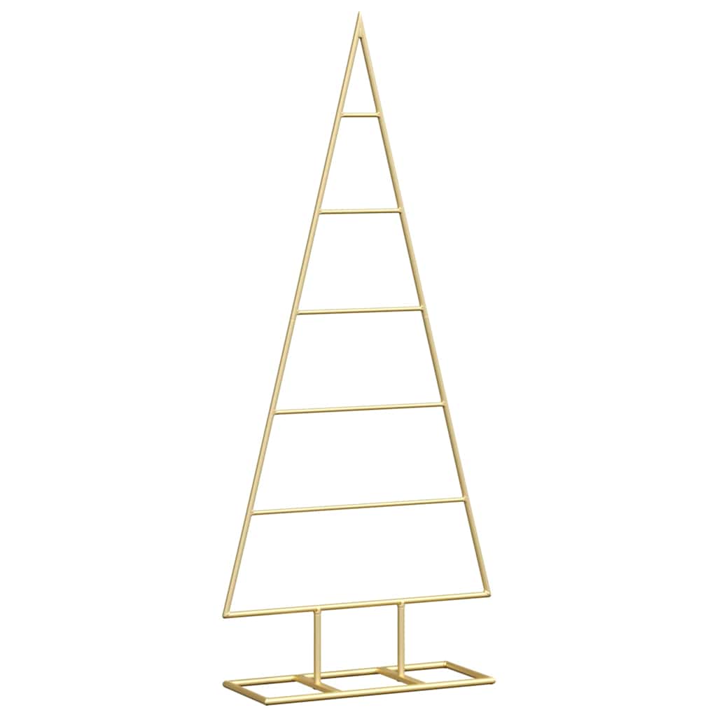 vidaXL Metal Christmas Tree Gold 90 cm Powder-coated steel