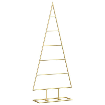 vidaXL Metal Christmas Tree Gold 90 cm Powder-coated steel
