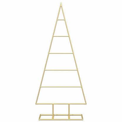 vidaXL Metal Christmas Tree Gold 90 cm Powder-coated steel