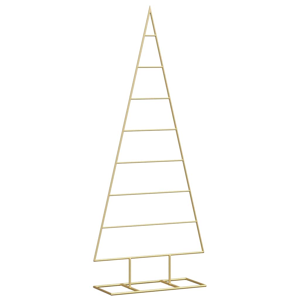 vidaXL Metal Christmas Tree Gold 125 cm Powder-coated steel