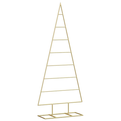 vidaXL Metal Christmas Tree Gold 125 cm Powder-coated steel