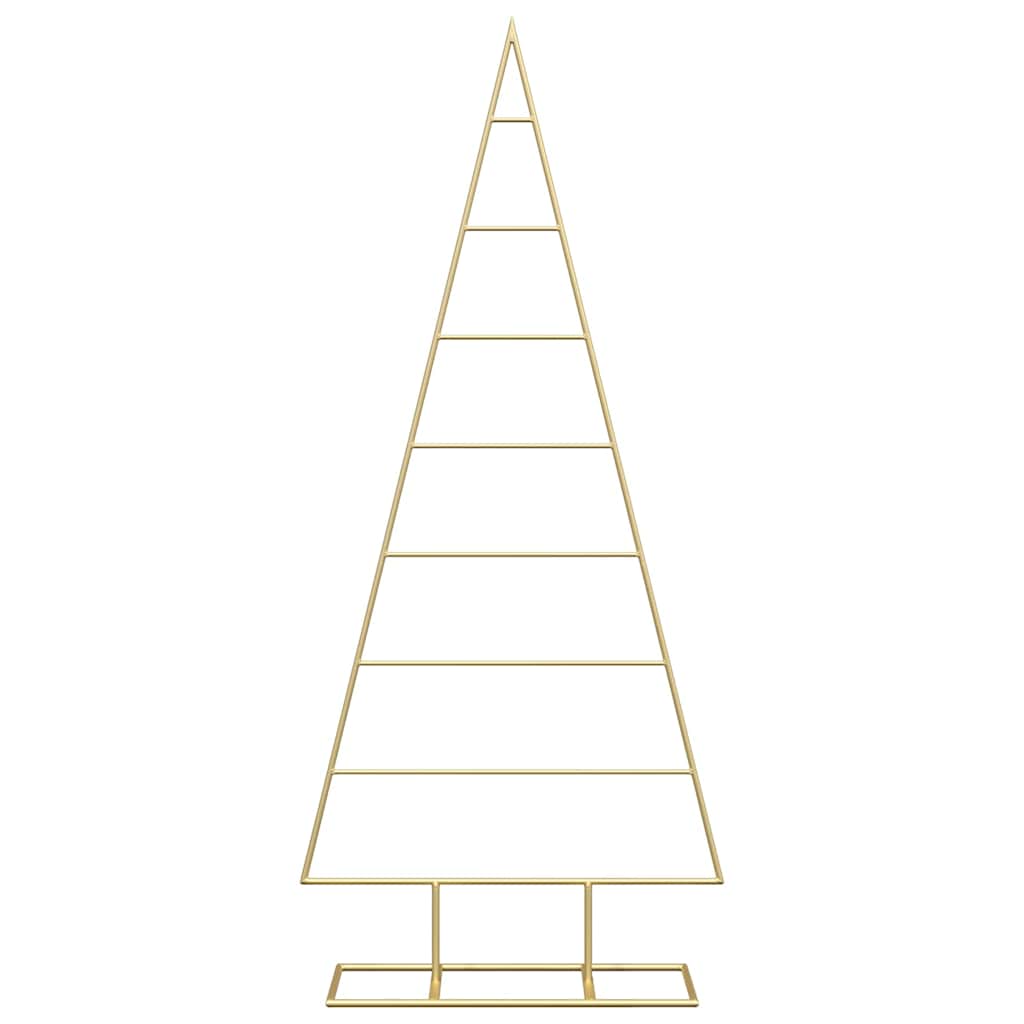 vidaXL Metal Christmas Tree Gold 125 cm Powder-coated steel