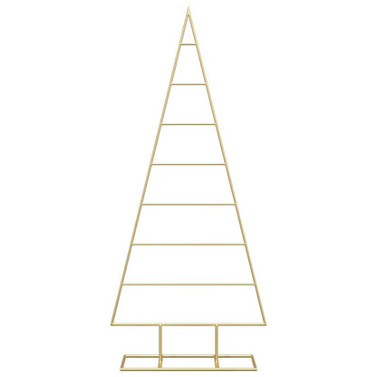 vidaXL Metal Christmas Tree Gold 125 cm Powder-coated steel