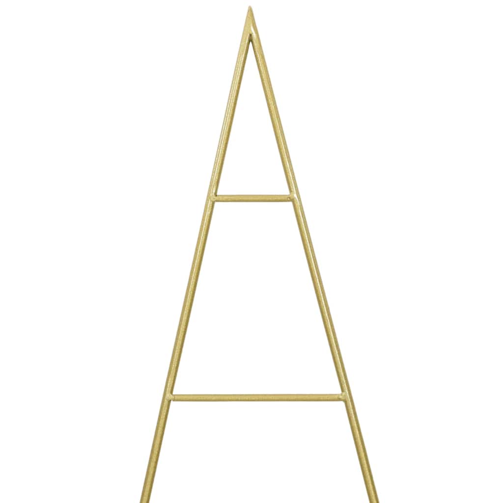 vidaXL Metal Christmas Tree Gold 150 cm Powder-coated steel