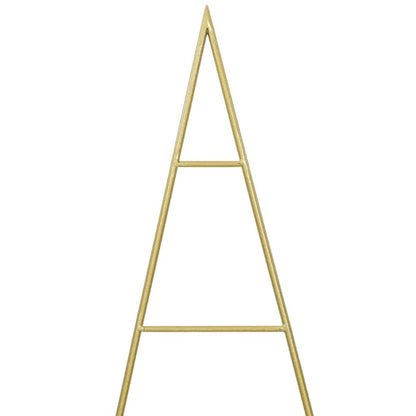 vidaXL Metal Christmas Tree Gold 150 cm Powder-coated steel