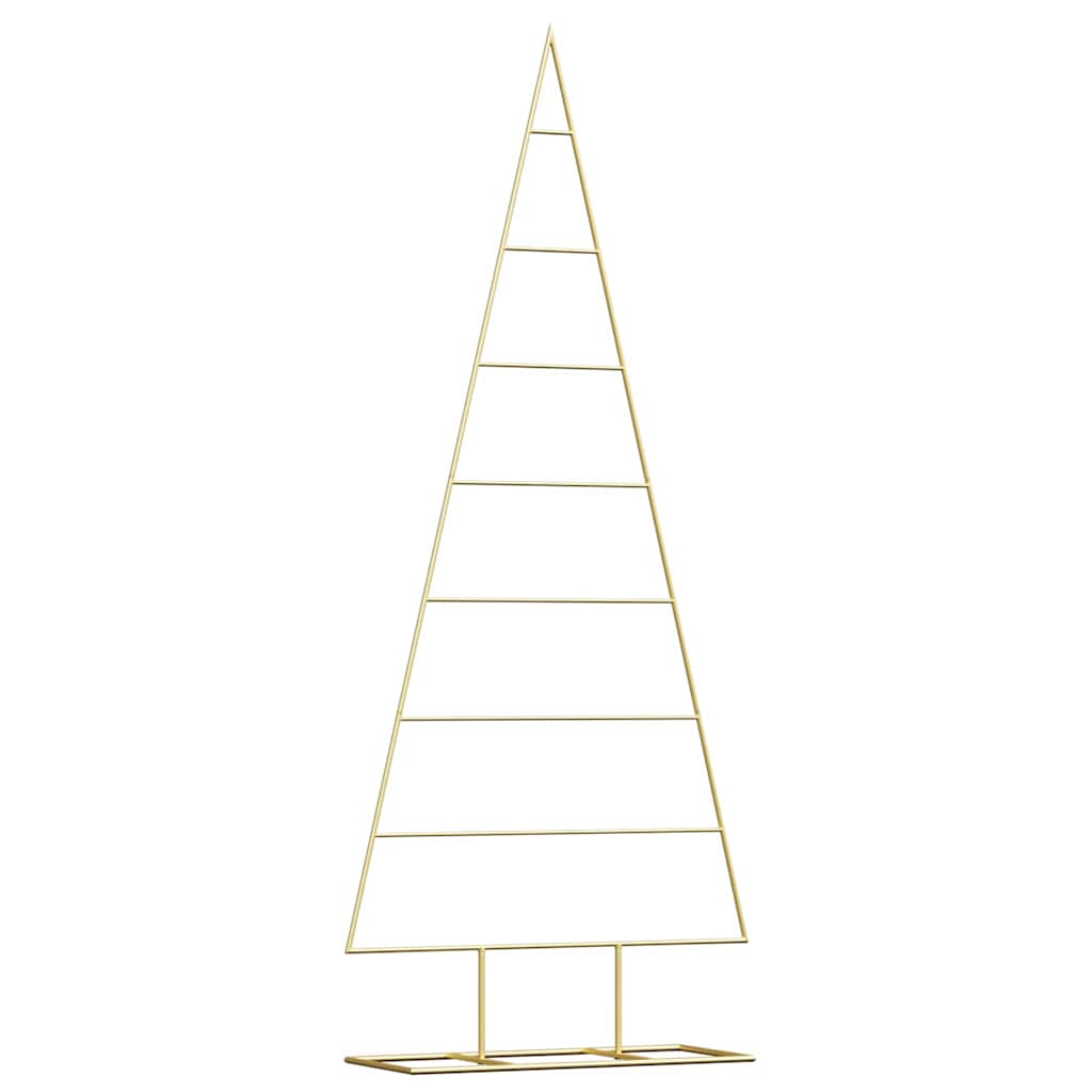 vidaXL Metal Christmas Tree Gold 150 cm Powder-coated steel