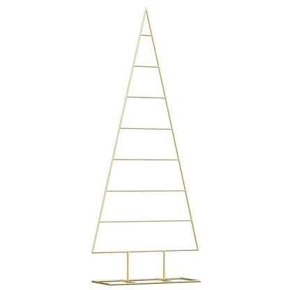 vidaXL Metal Christmas Tree Gold 150 cm Powder-coated steel