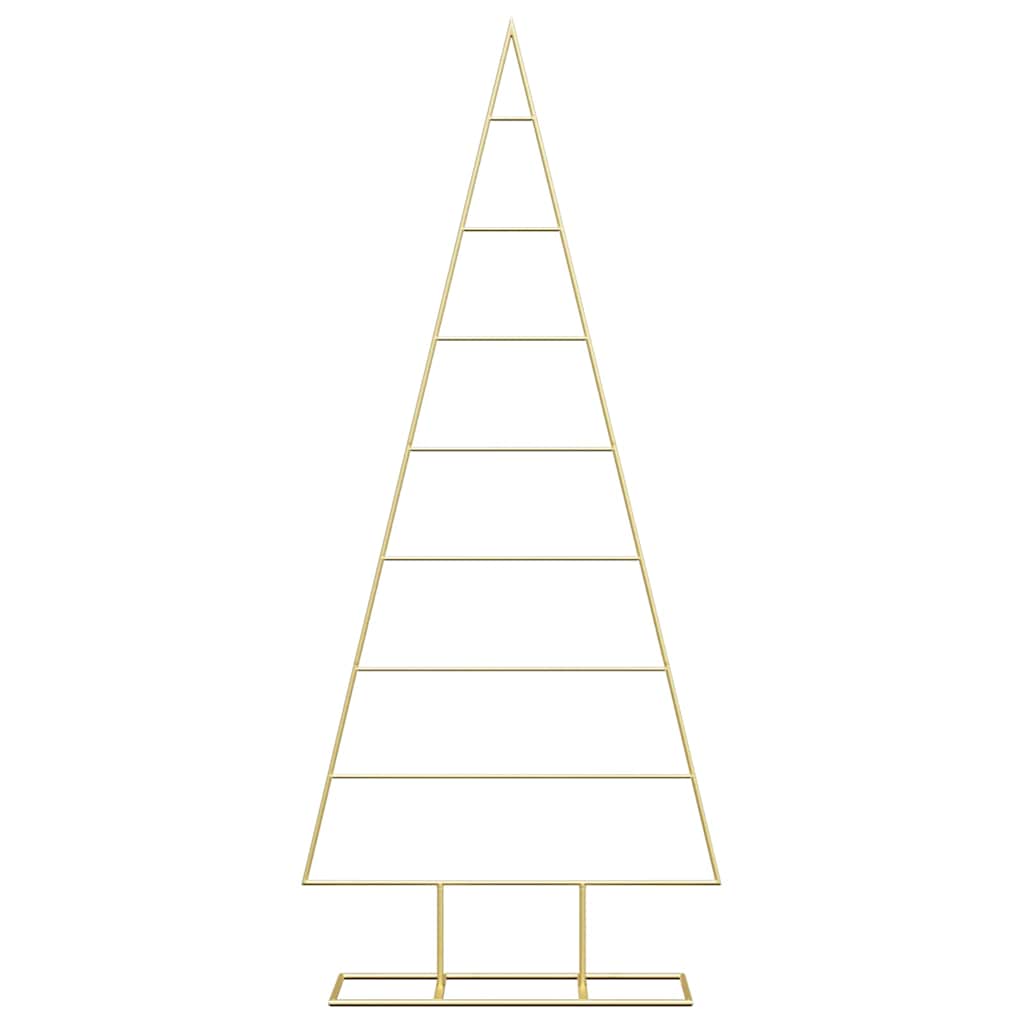 vidaXL Metal Christmas Tree Gold 150 cm Powder-coated steel