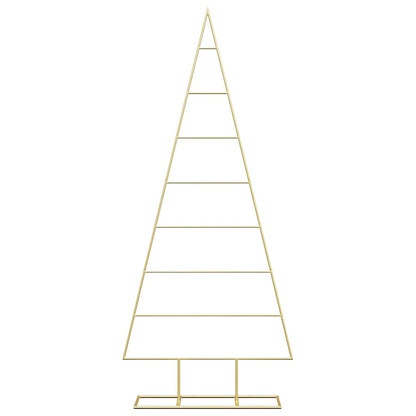 vidaXL Metal Christmas Tree Gold 150 cm Powder-coated steel