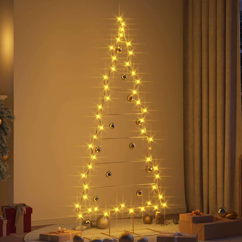 vidaXL Metal Christmas Tree Gold 181 cm Powder-coated steel