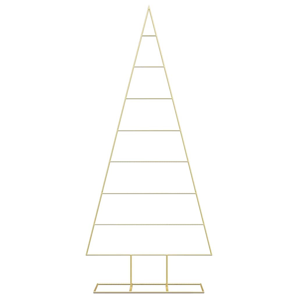 vidaXL Metal Christmas Tree Gold 181 cm Powder-coated steel