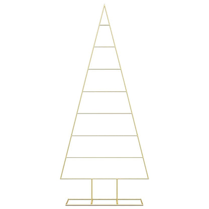 vidaXL Metal Christmas Tree Gold 181 cm Powder-coated steel