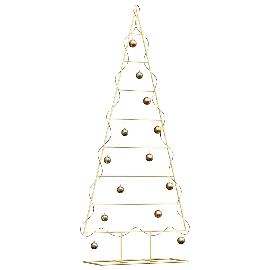 vidaXL Metal Christmas Tree Gold 181 cm Powder-coated steel
