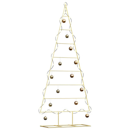 vidaXL Metal Christmas Tree Gold 181 cm Powder-coated steel