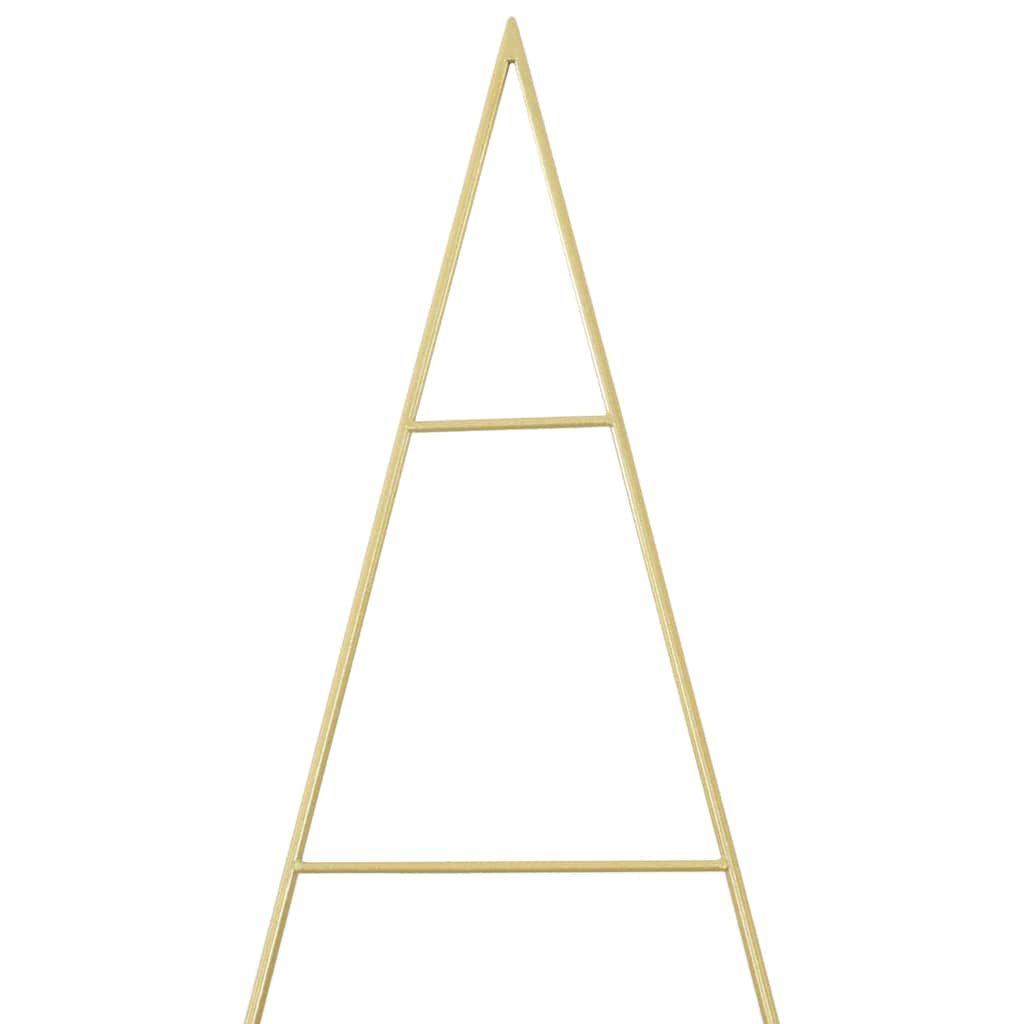 vidaXL Metal Christmas Tree Gold 211 cm Powder-coated steel