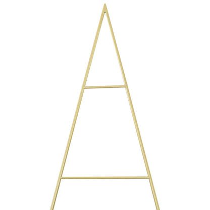 vidaXL Metal Christmas Tree Gold 211 cm Powder-coated steel