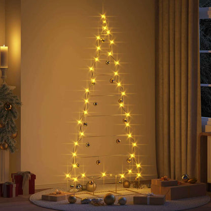 vidaXL Metal Christmas Tree Gold 211 cm Powder-coated steel
