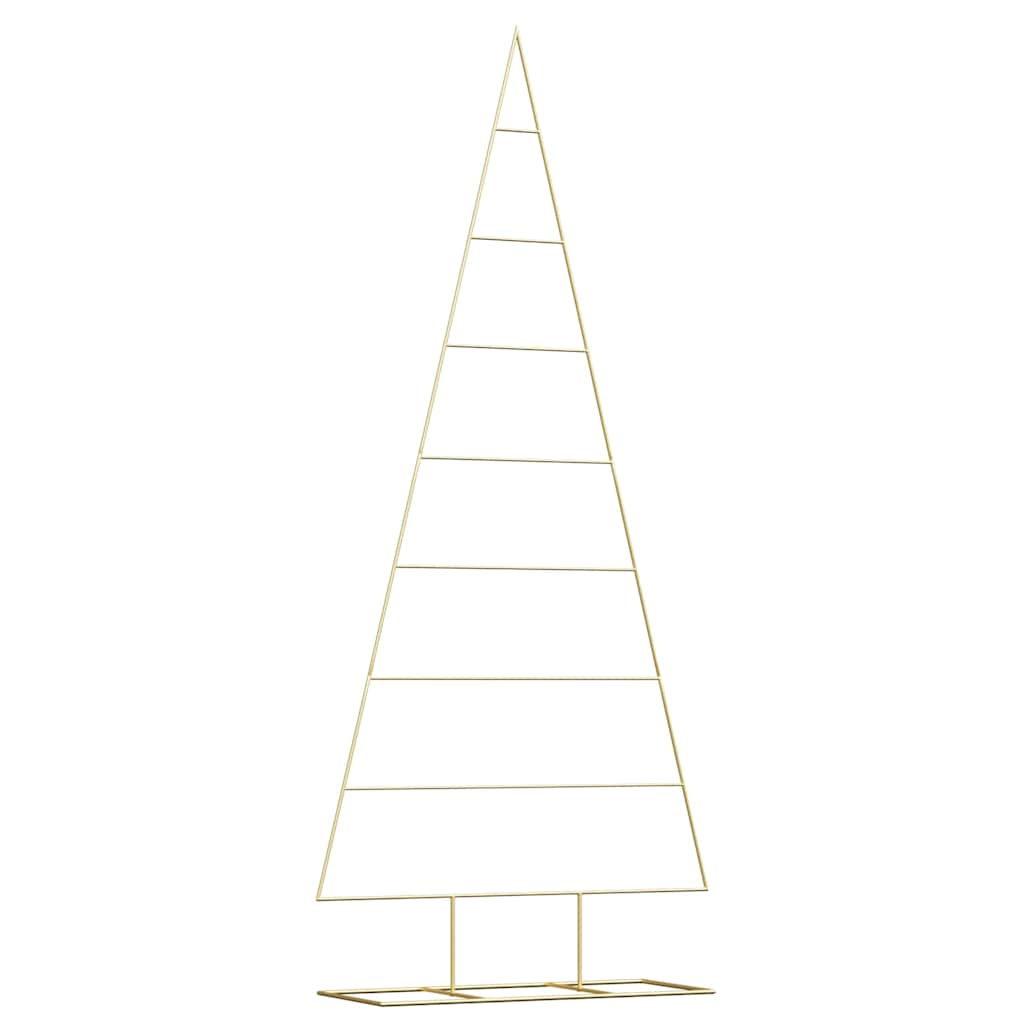 vidaXL Metal Christmas Tree Gold 211 cm Powder-coated steel