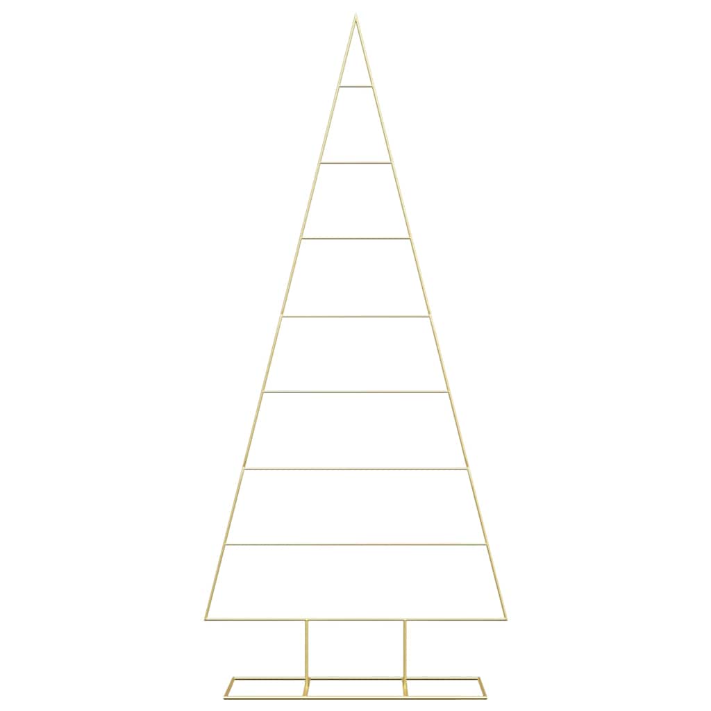 vidaXL Metal Christmas Tree Gold 211 cm Powder-coated steel