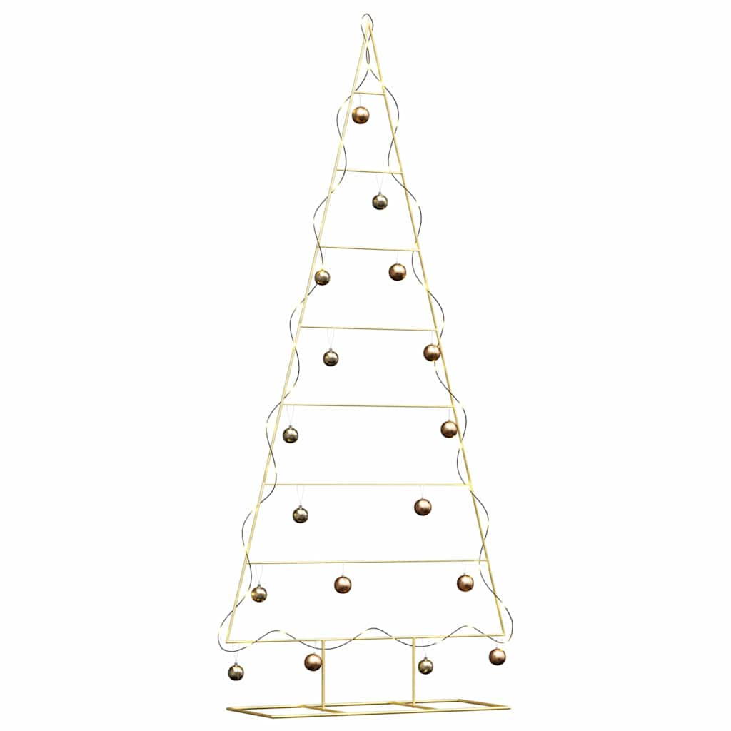 vidaXL Metal Christmas Tree Gold 211 cm Powder-coated steel