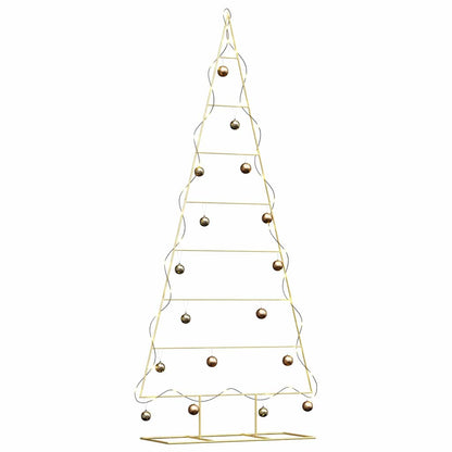 vidaXL Metal Christmas Tree Gold 211 cm Powder-coated steel