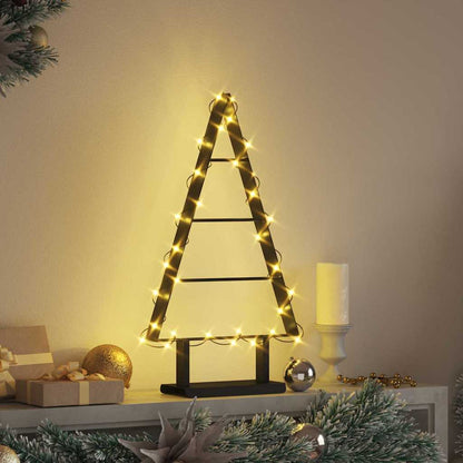 vidaXL Metal Christmas Tree Black 60 cm Steel