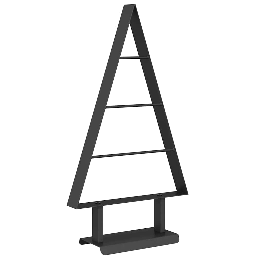 vidaXL Metal Christmas Tree Black 60 cm Steel