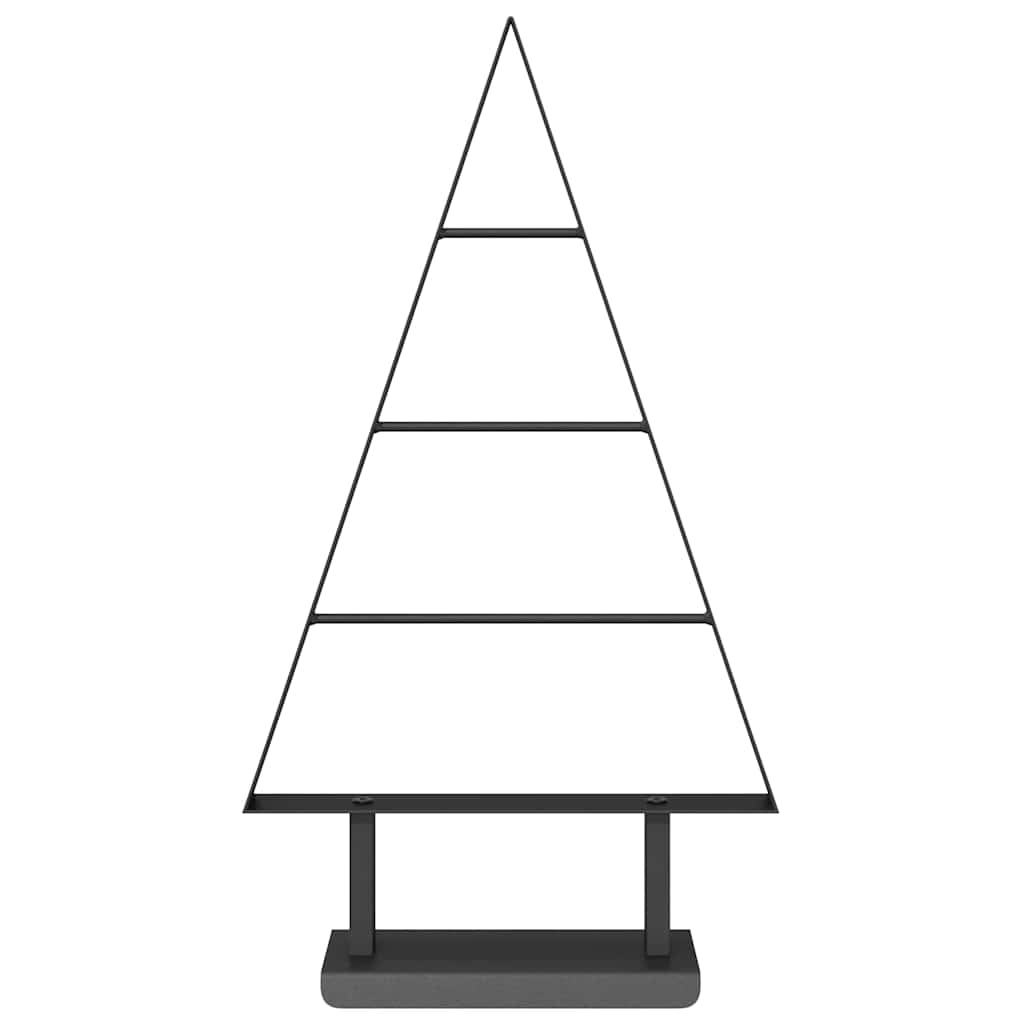 vidaXL Metal Christmas Tree Black 60 cm Steel