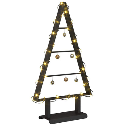 vidaXL Metal Christmas Tree Black 60 cm Steel