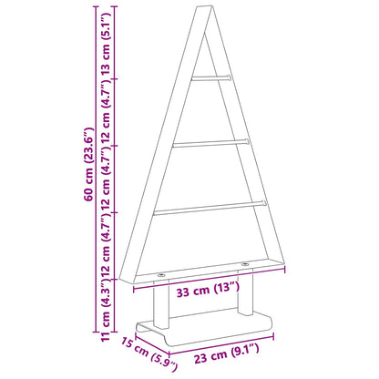 vidaXL Metal Christmas Tree Black 60 cm Steel