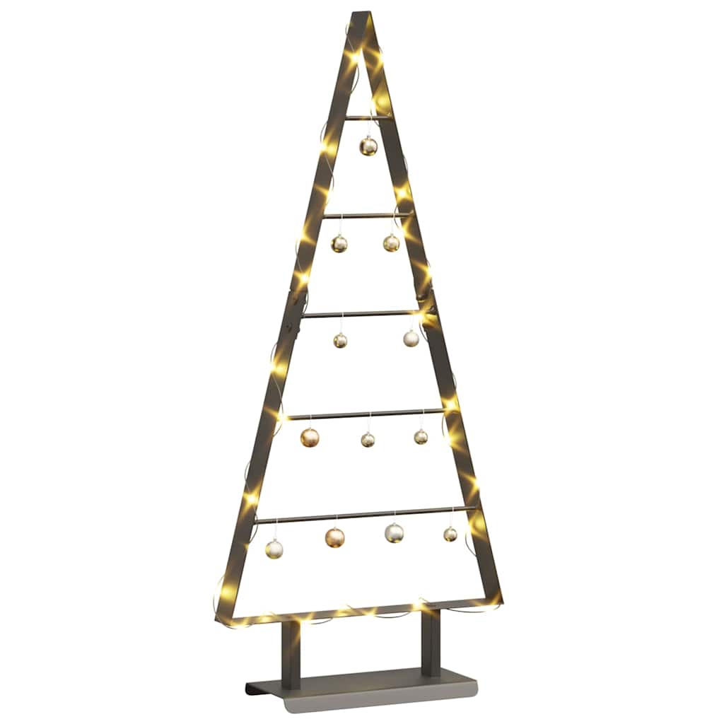 vidaXL Metal Christmas Tree Black 90 cm Steel