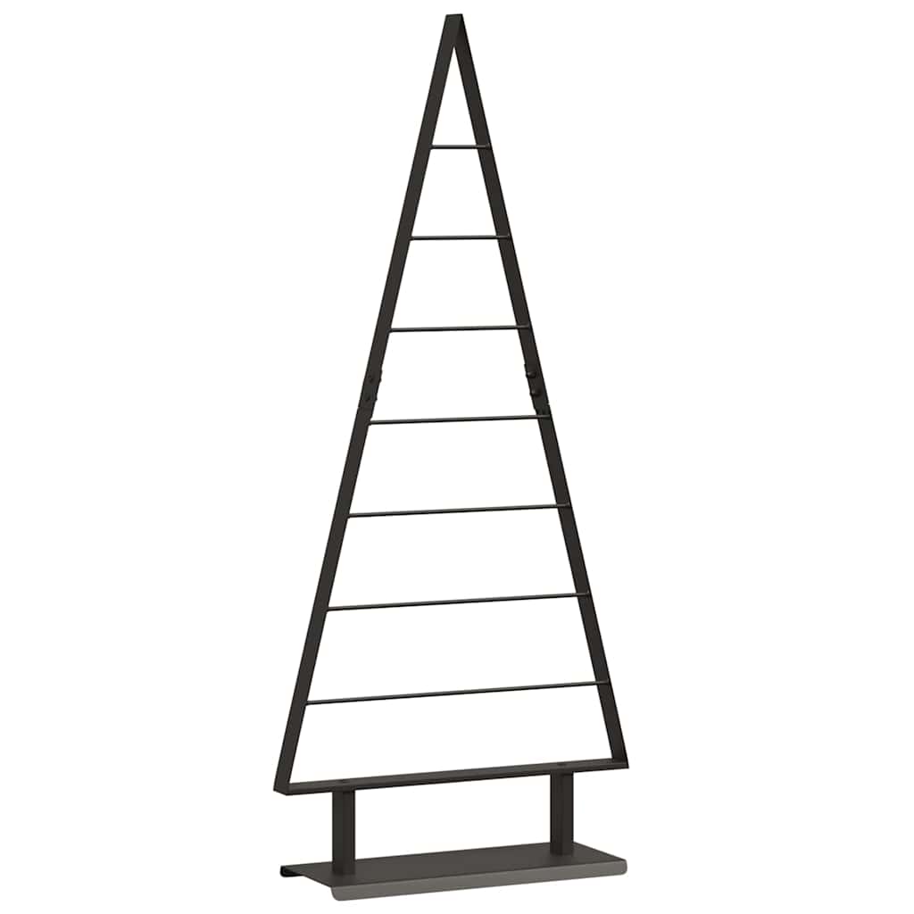 vidaXL Metal Christmas Tree Black 125.5 cm Steel