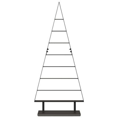 vidaXL Metal Christmas Tree Black 125.5 cm Steel