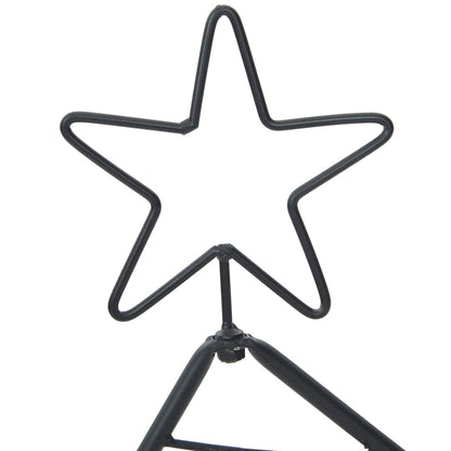 vidaXL Metal Christmas Tree Black 60 cm Steel - 56606