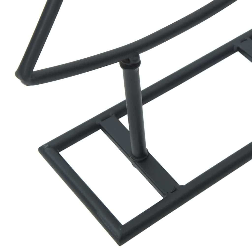 vidaXL Metal Christmas Tree Black 60 cm Steel - 56606