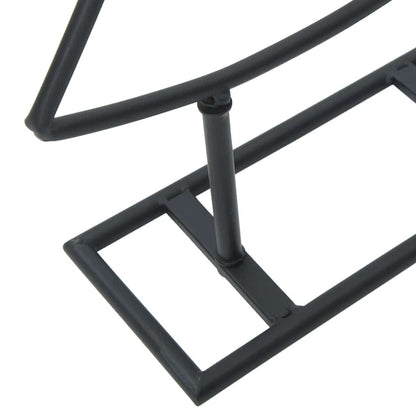vidaXL Metal Christmas Tree Black 60 cm Steel - 56606